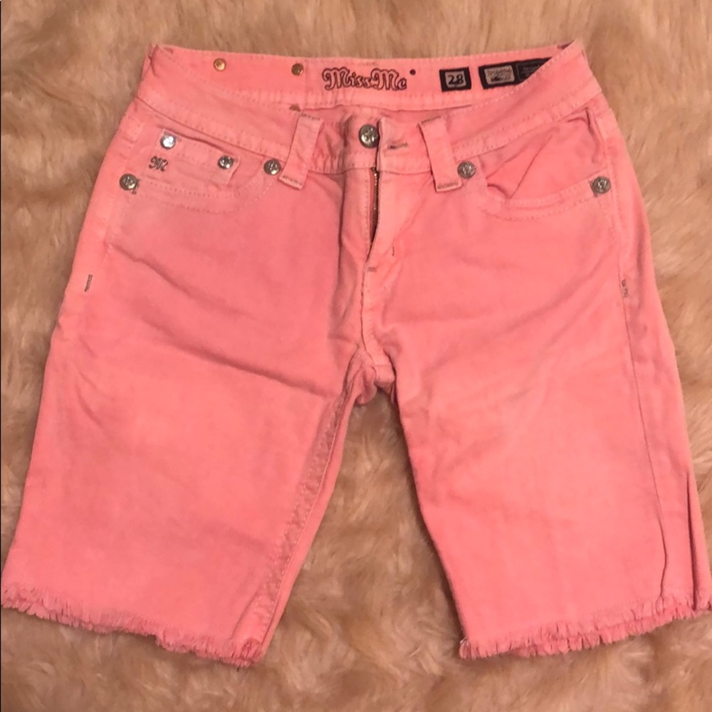 Miss me capris salmon pink size 28